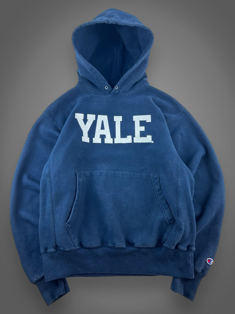 00s Champion Yale reverse weave hooded sweatshirt fits L – Cash