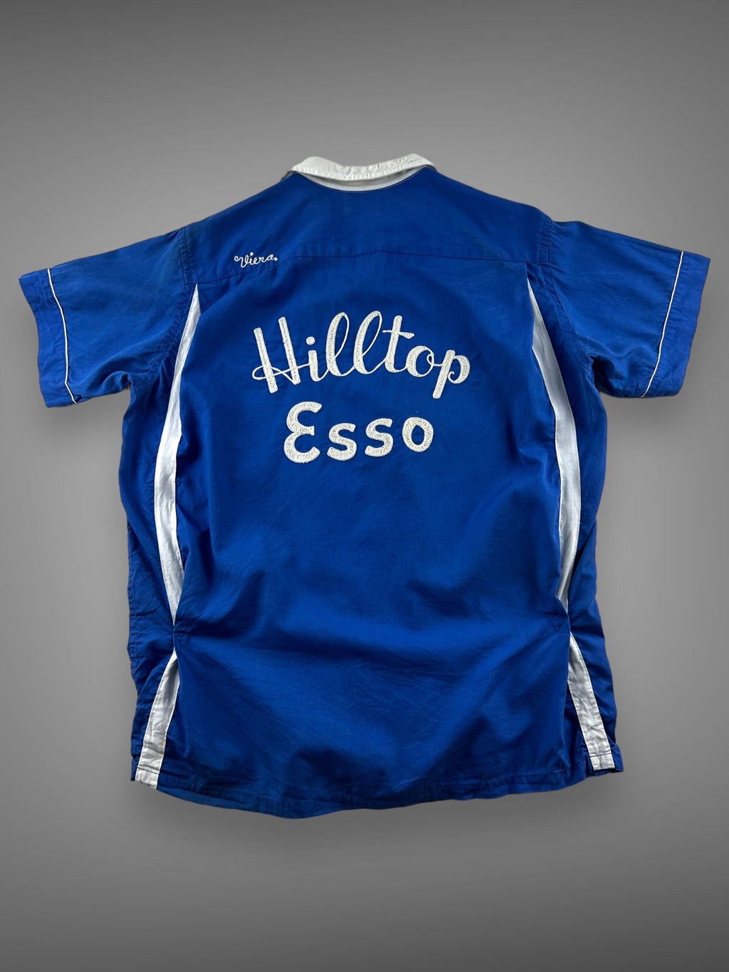 60s Hilton chain stitched bowling shirt Hilltop Esso L