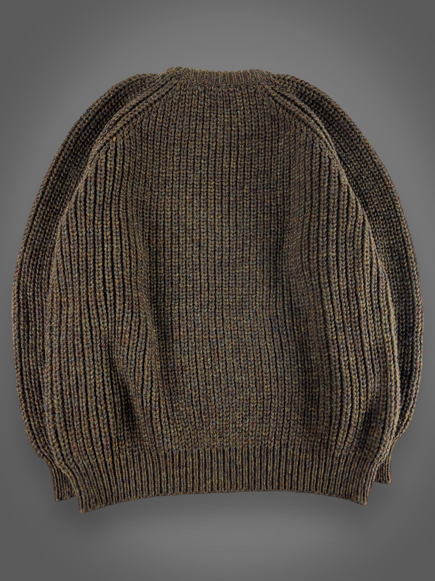 Multicolored Irish wool heavyweight sweater XL