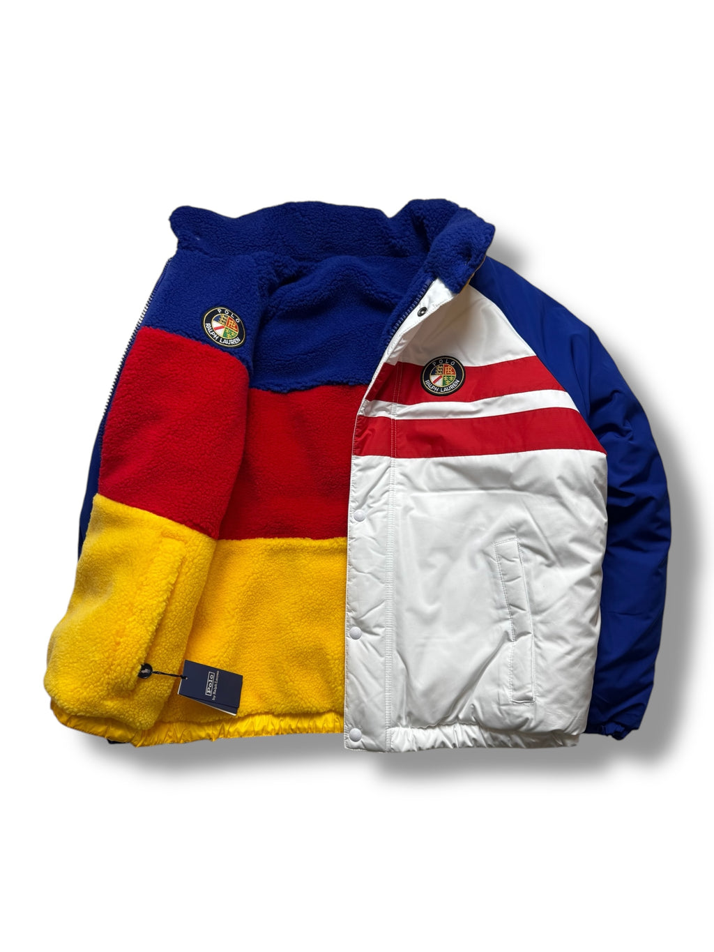 NWT retro Polo Ralph Lauren reversible cookie puffer fits M/L