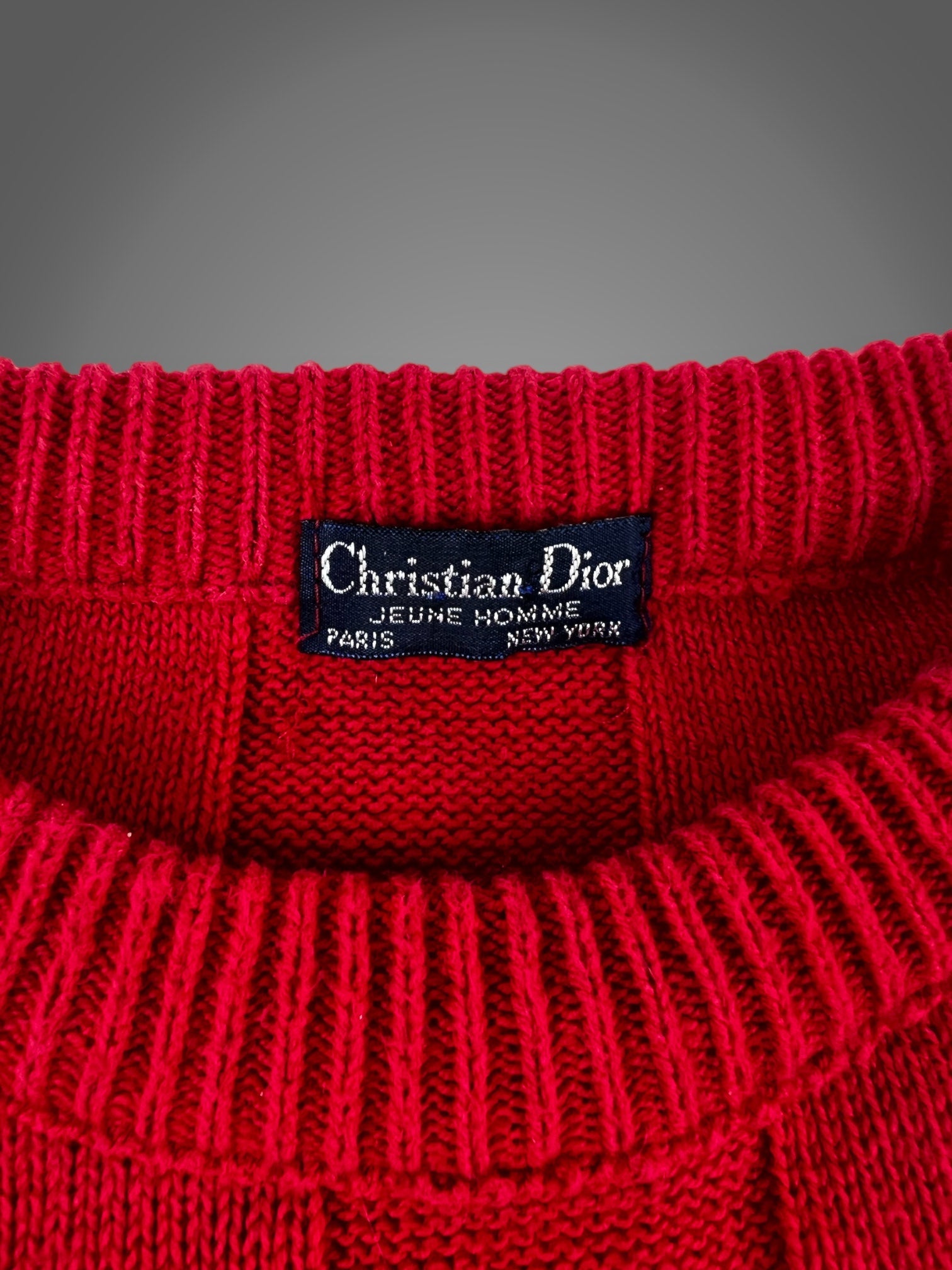 80s Christian Dior 100% cotton sweater fits L
