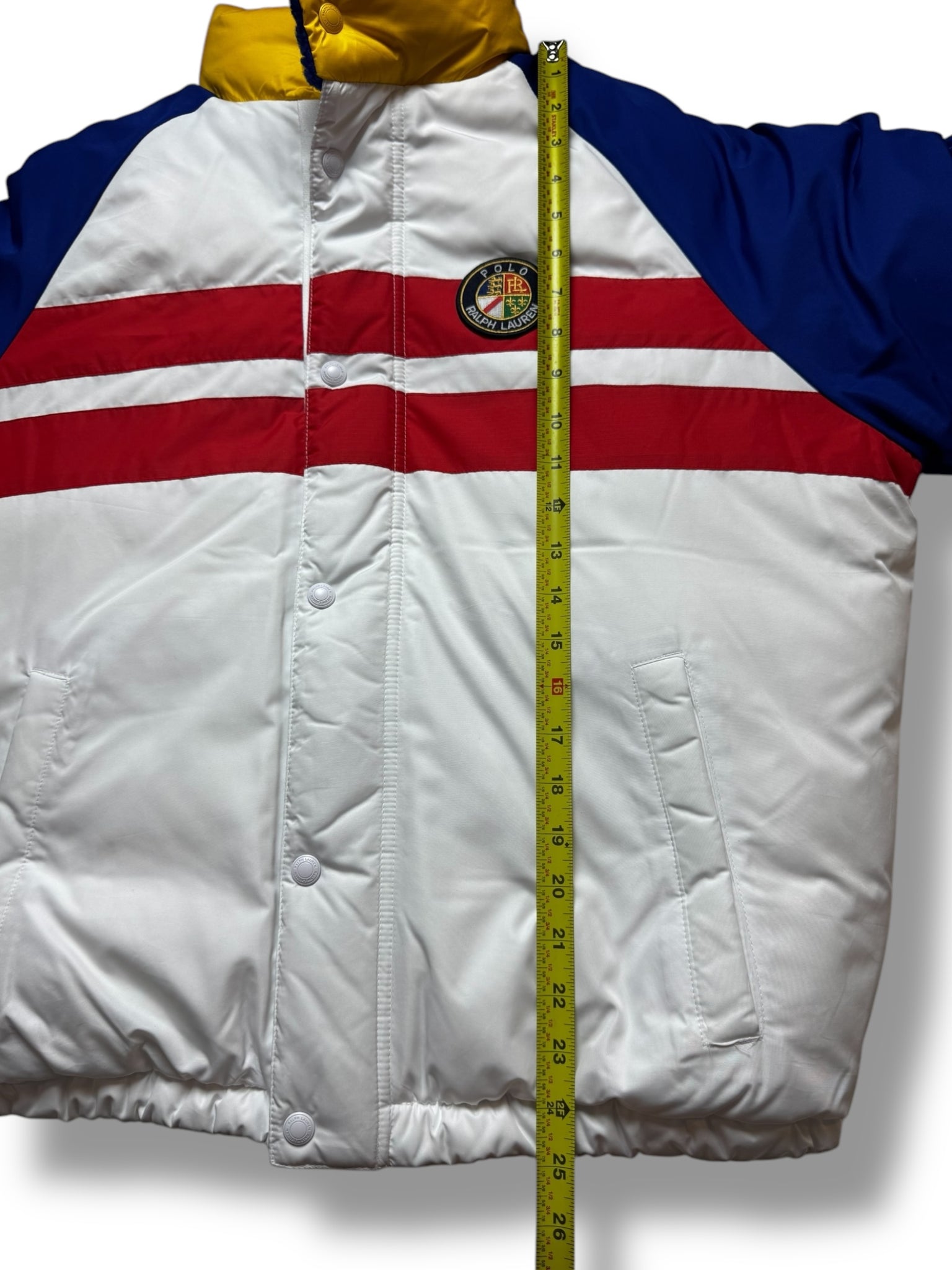 NWT retro Polo Ralph Lauren reversible cookie puffer fits M/L