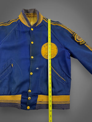 1954 American Legion baseball champs reversible jacket M