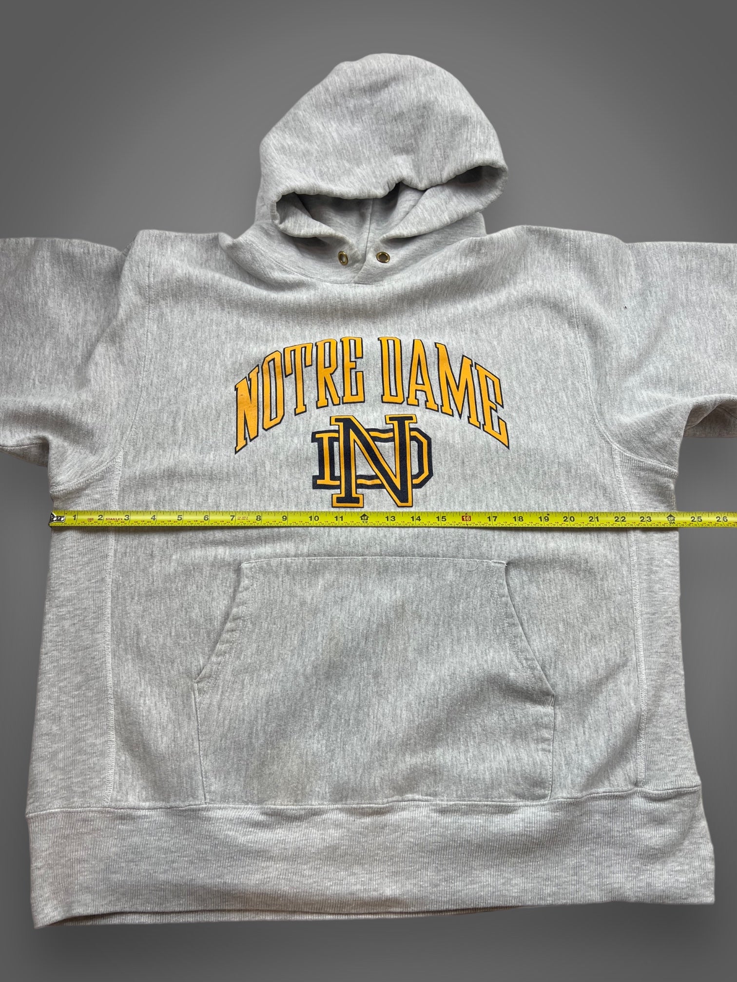 90s Champion Notre Dame reverse weave hooded sweatshirt XL