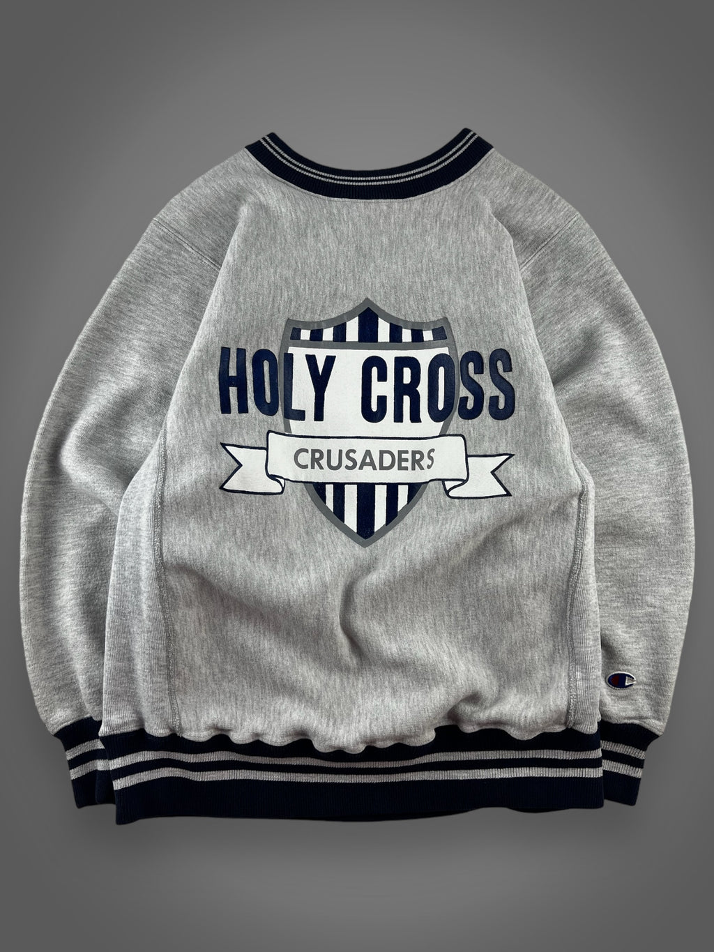 80s Champion Holy Cross reverse weave sweatshirt S