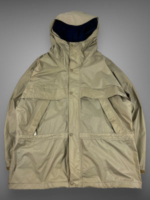 90s LL Bean ripstop foldaway hooded jacket XXL