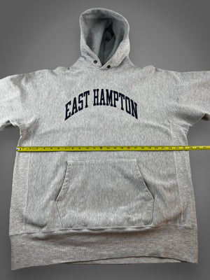 90s Champion East Hampton hooded reverse weave fits XL