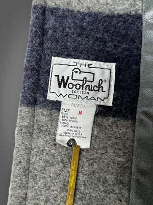 80s/90s Woolrich hooded striped jacket M