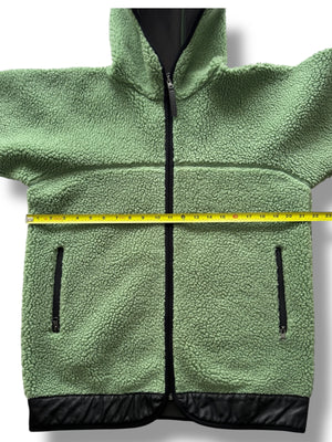 Early 2000s Burton deep pile hooded fleece jacket fits M/L