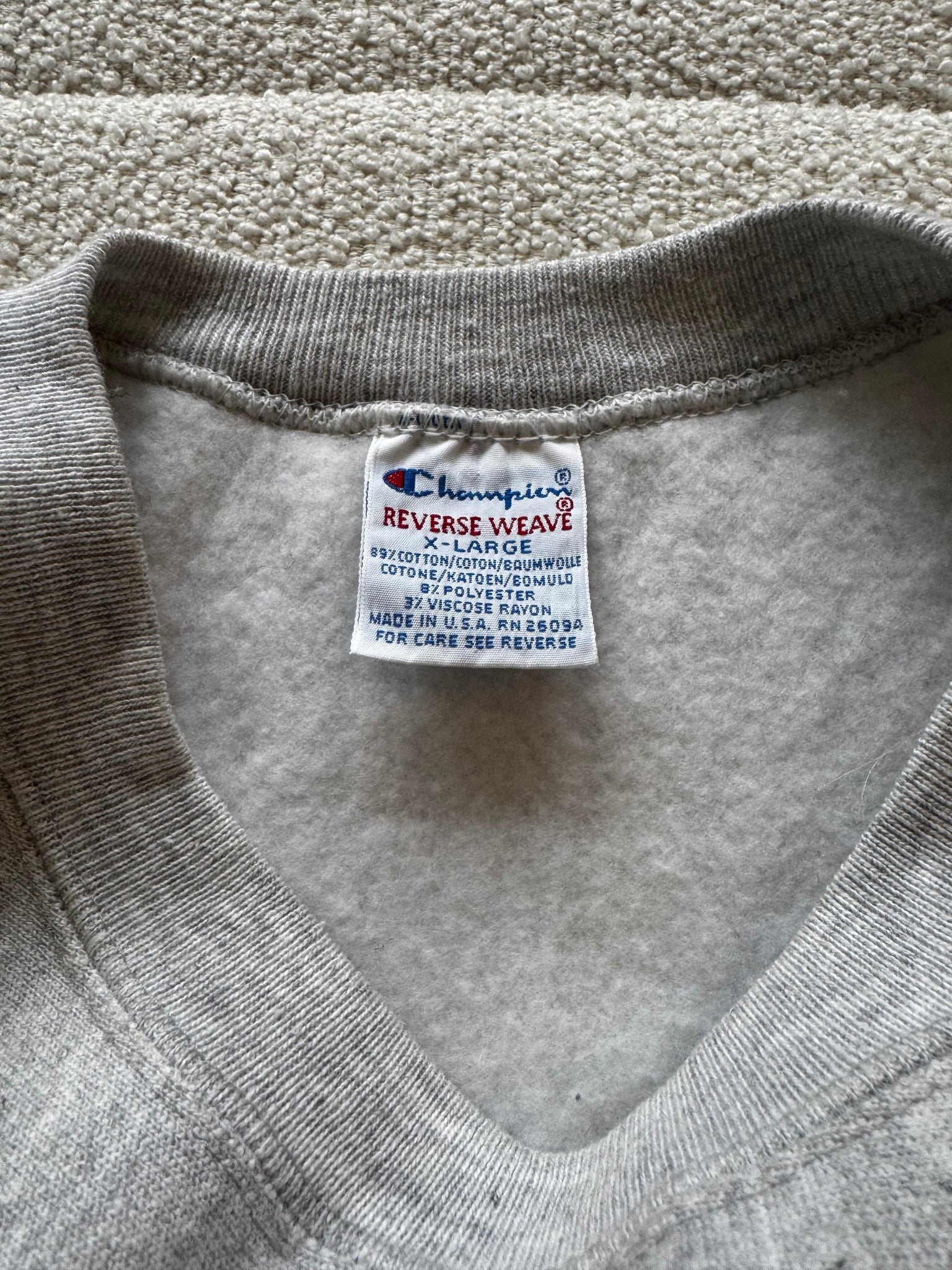 Deadstock 90s Champion Harvard reverse weave XL