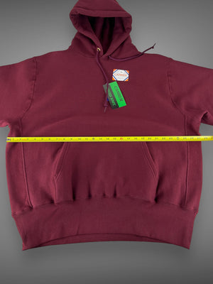Deadstock Camber burgundy hooded sweatshirt XL