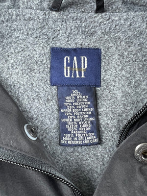90s/00s GAP lined hooded pullover jacket fits XXL