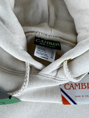 Deadstock Camber natural hooded sweatshirt L