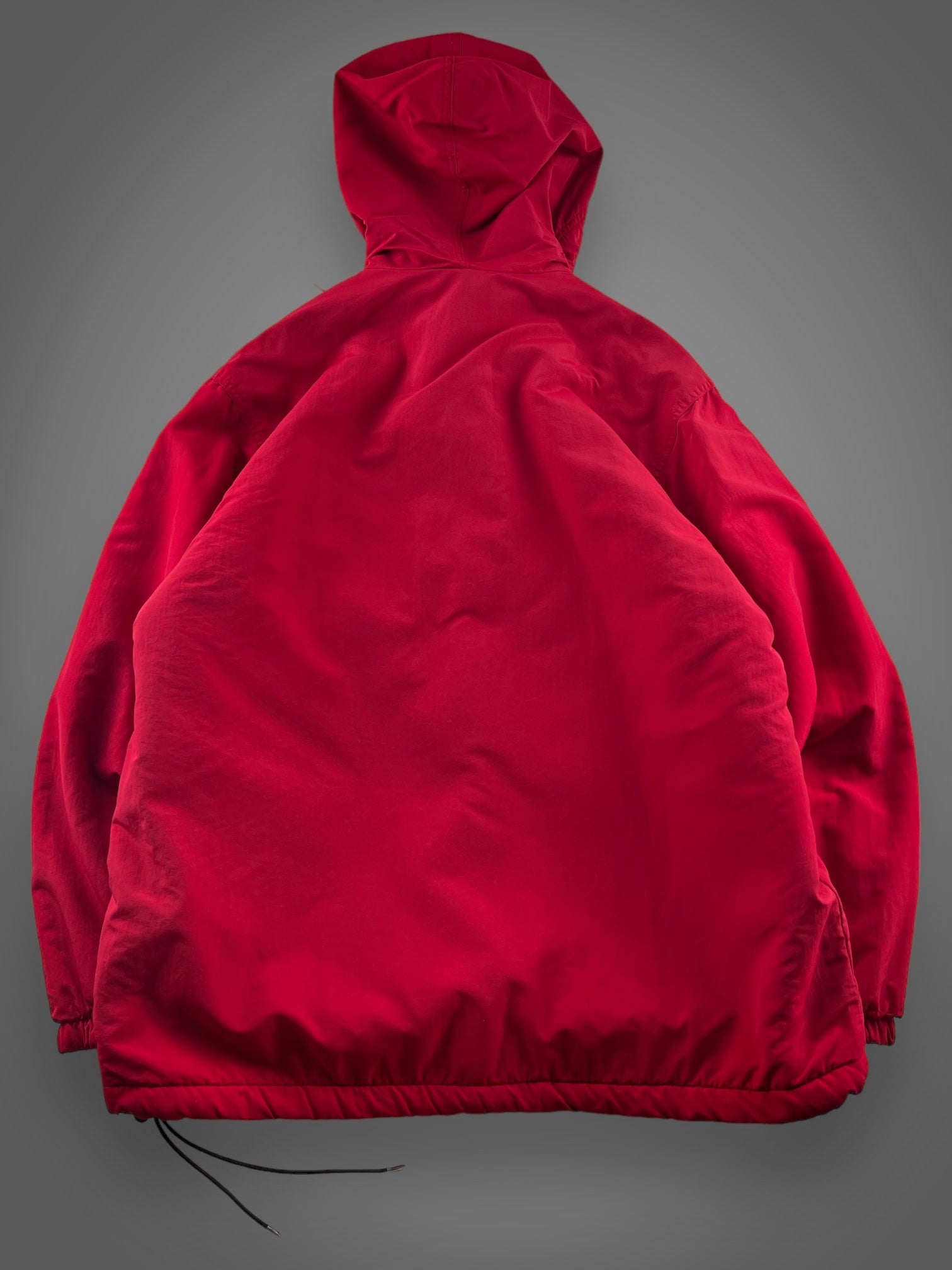 90s JCREW fleece lined hooded pullover jacket fits XL