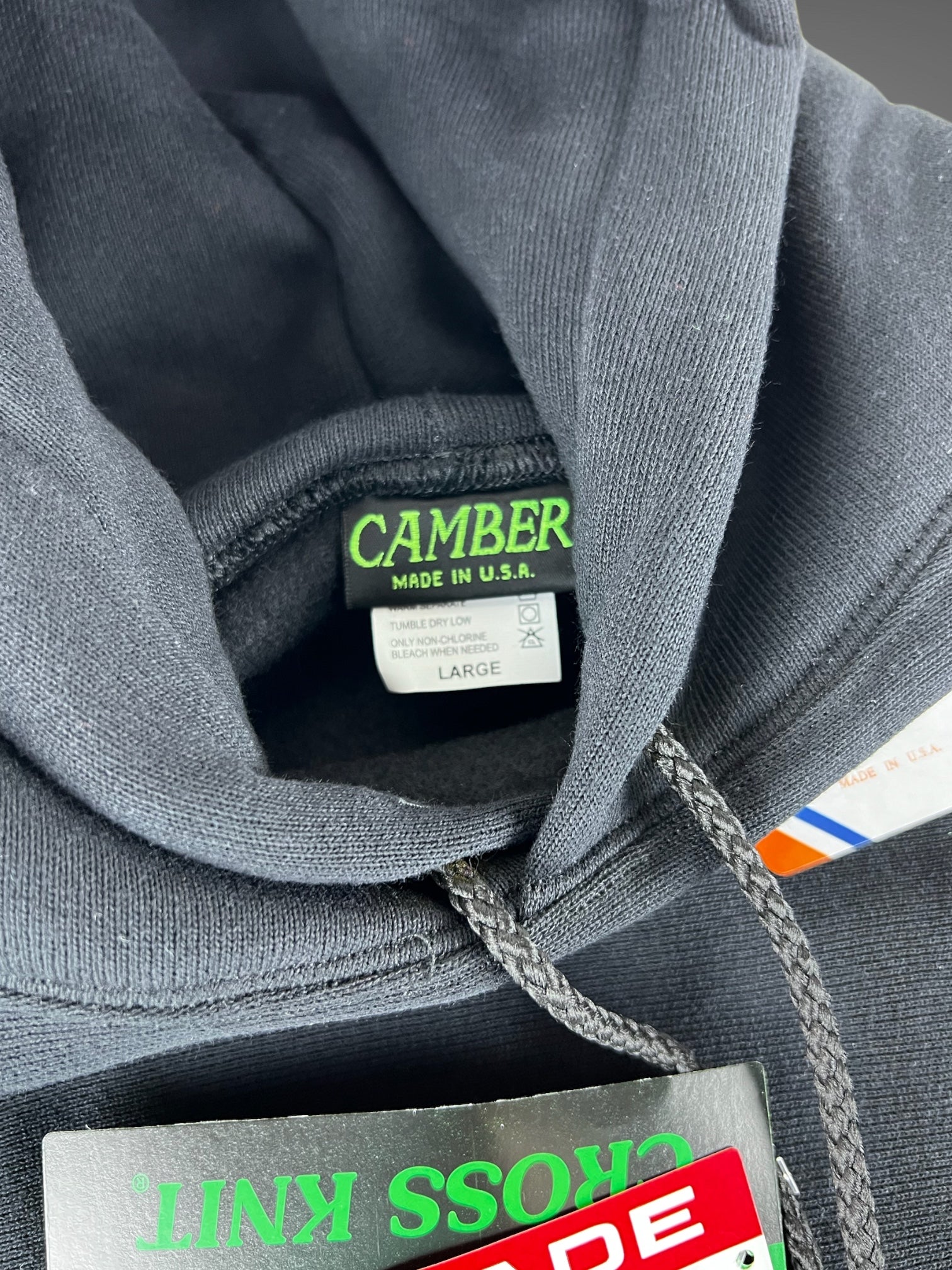 Deadstock Camber black hooded sweatshirt L