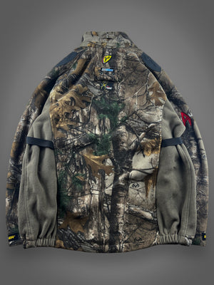 Technical scent blocking camo fleece jacket XL
