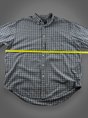 00s Abercrombie plaid flannel button down shirt XXL