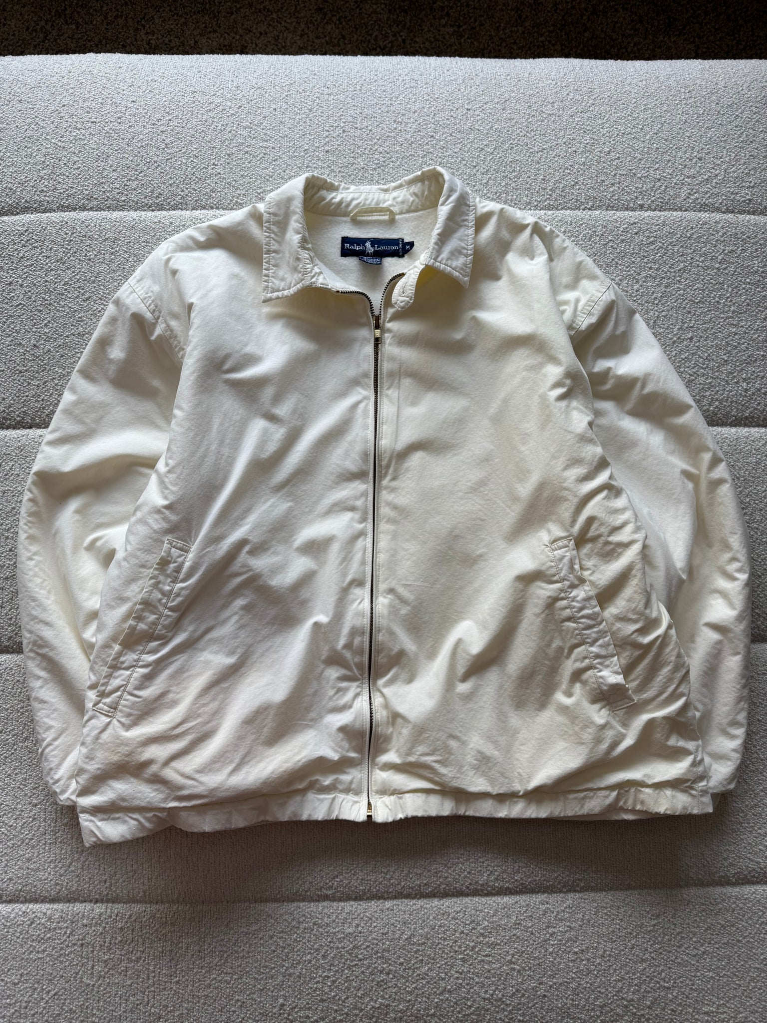 80s Ralph Lauren Fleece Lined Golf Jacket M