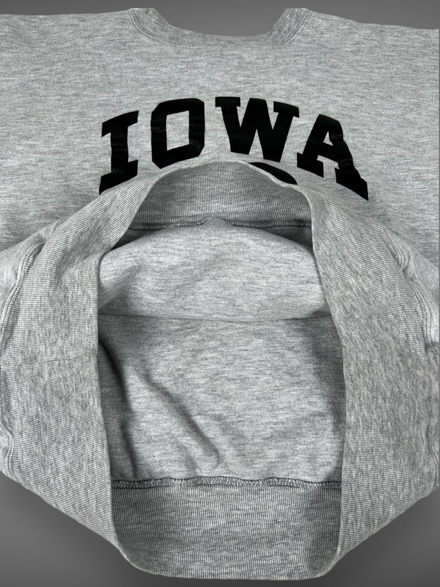 80s Champion Iowa double face reverse weave crewneck sweatshirt XL