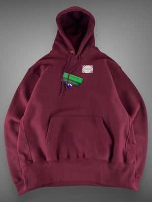 Deadstock Camber burgundy hooded sweatshirt XL