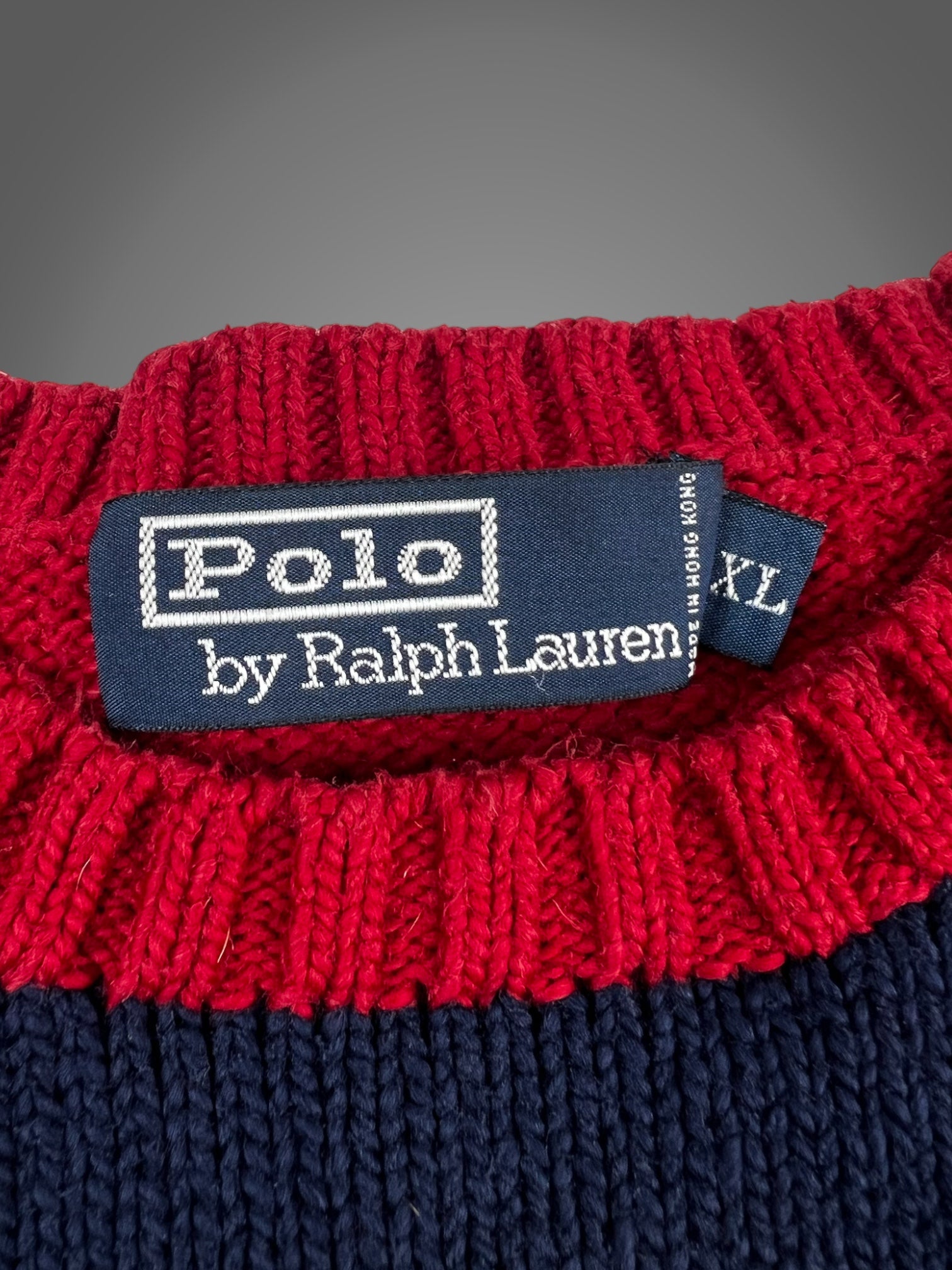 90s Polo Ralph Lauren cotton striped sweater fits L