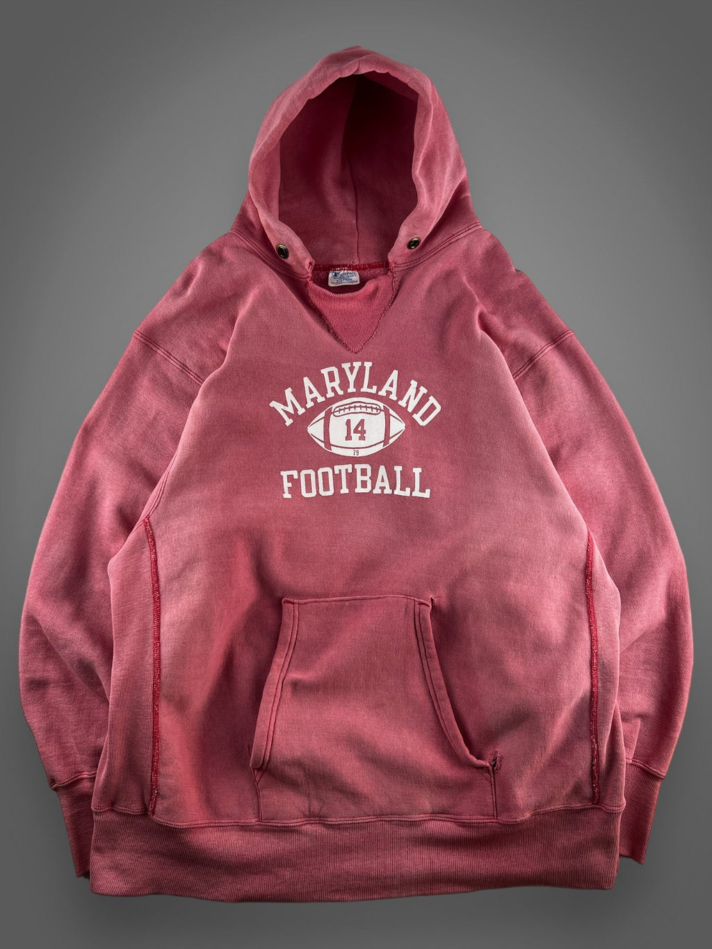 70s bleached Champion Maryland Football reverse weave sweatshirt XL