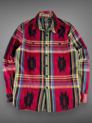 Polo Ralph Lauren geometric print button down shirt M/L
