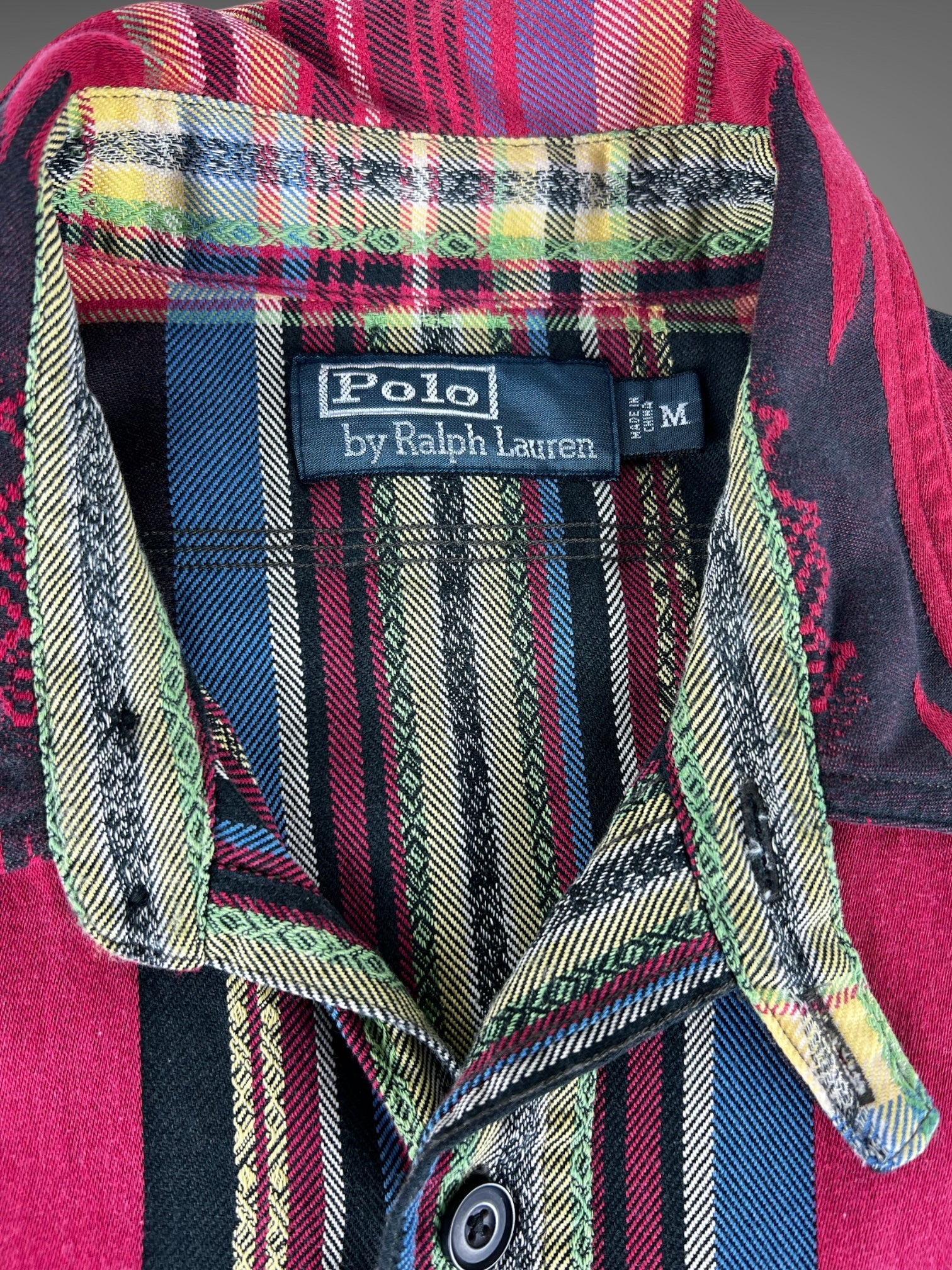 Polo Ralph Lauren geometric print button down shirt M/L