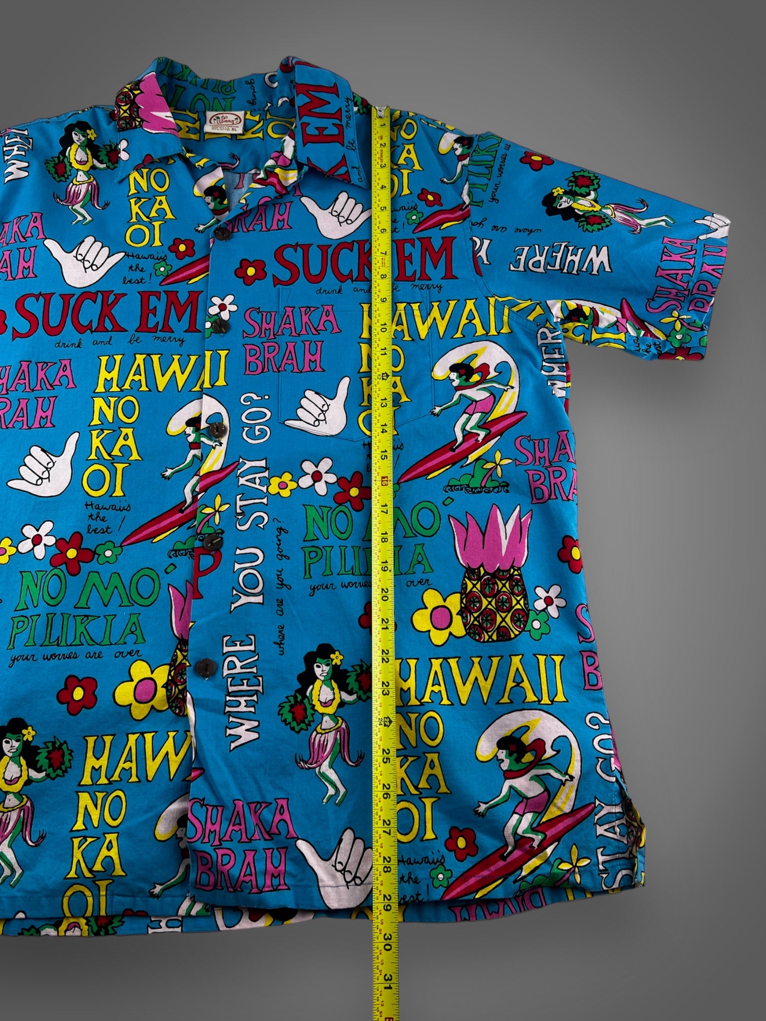 Go Barefoot cotton Hawaiian shirt XL