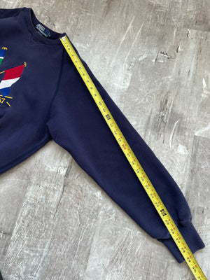 1987 Polo Ralph Lauren cross flags sweatshirt M/L