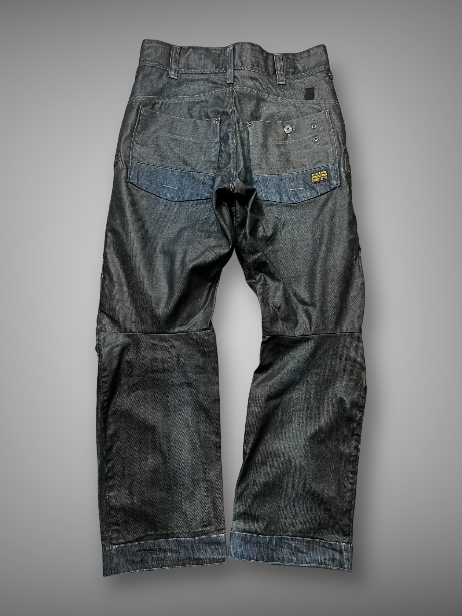 2008 deadstock G Star waxed denim jeans 32x31”