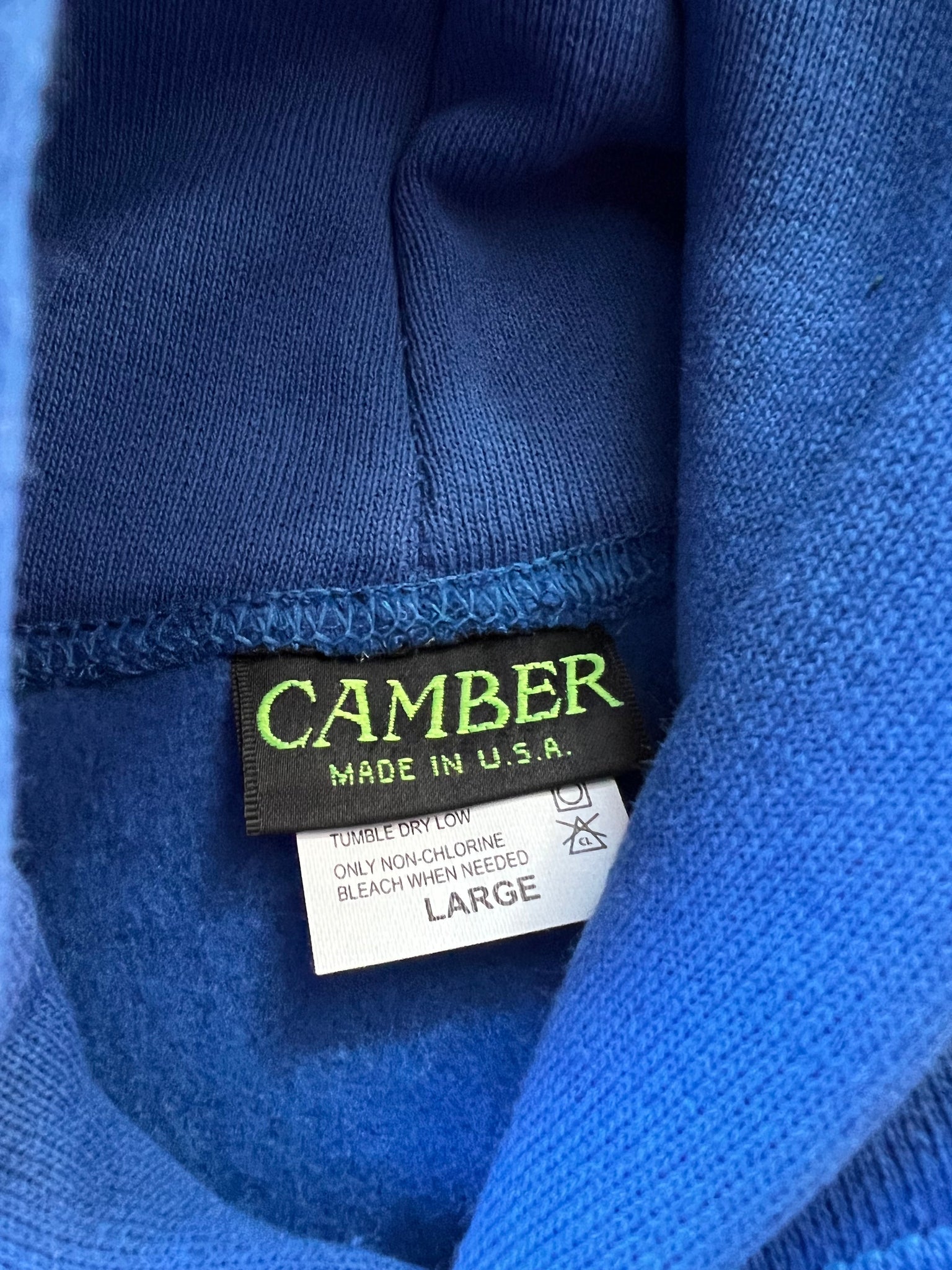 Deadstock Camber royal blue hooded sweatshirt L