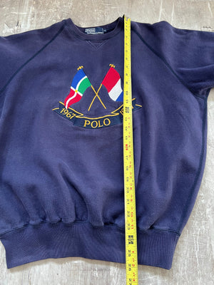 1987 Polo Ralph Lauren cross flags sweatshirt M/L